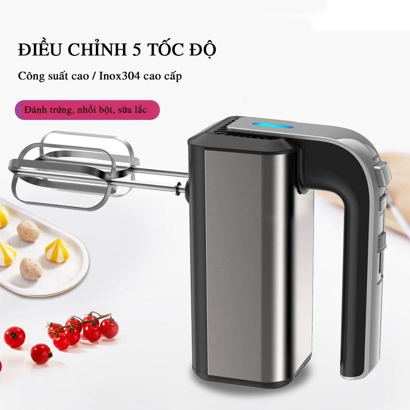 Máy đánh trứng cầm tay JIASHI 500W 5 tốc độ điều chỉnh chuyên dụng MDT01