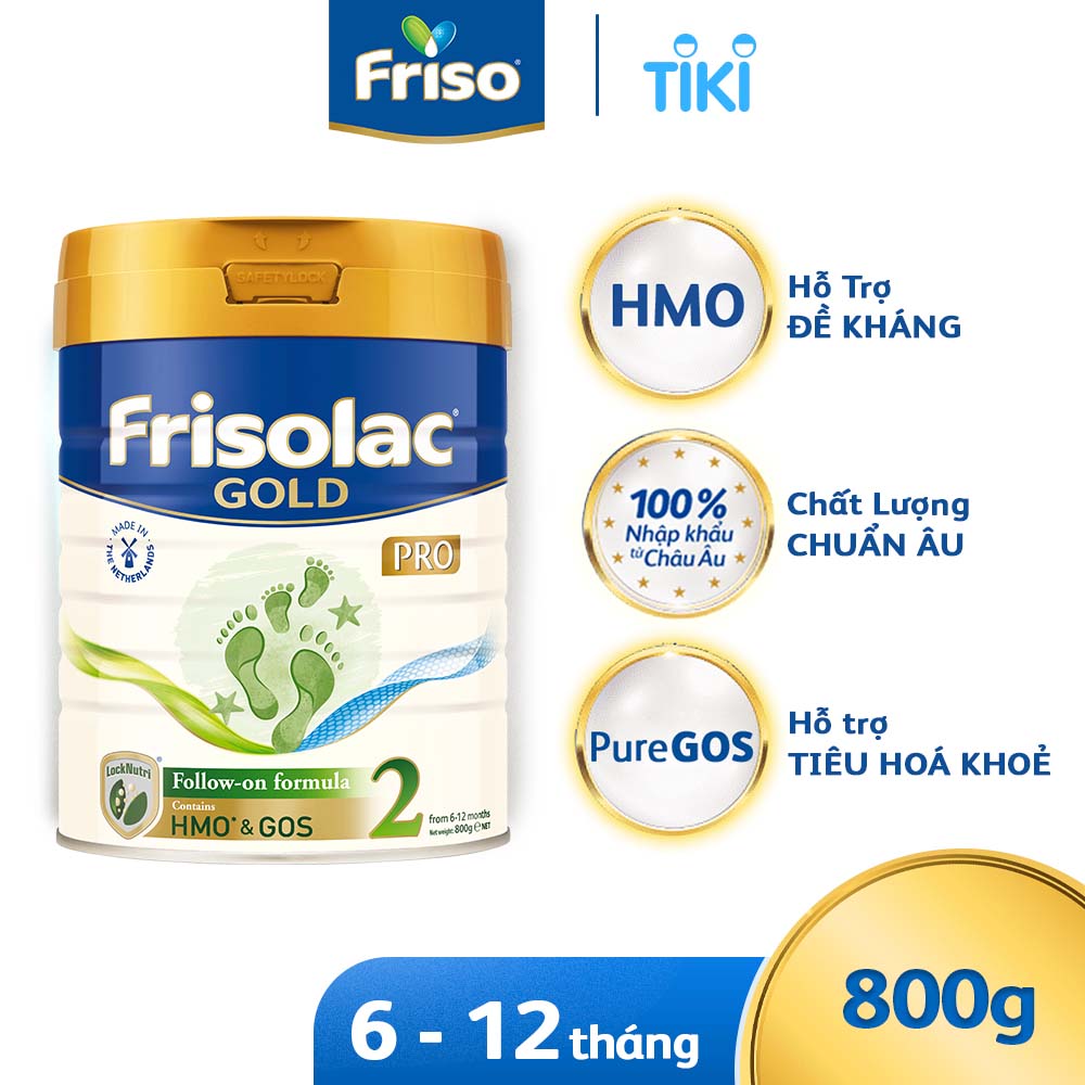 Sữa Bột Friso Gold Pro 2 Cho Trẻ Từ 6-12 Tháng 800g