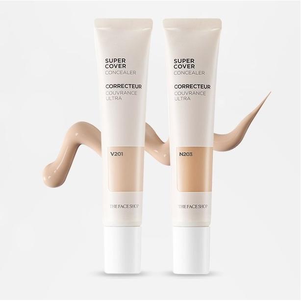 Kem che khuyết điểm tăng cường THEFACESHOP Super Cover Concealer 20g