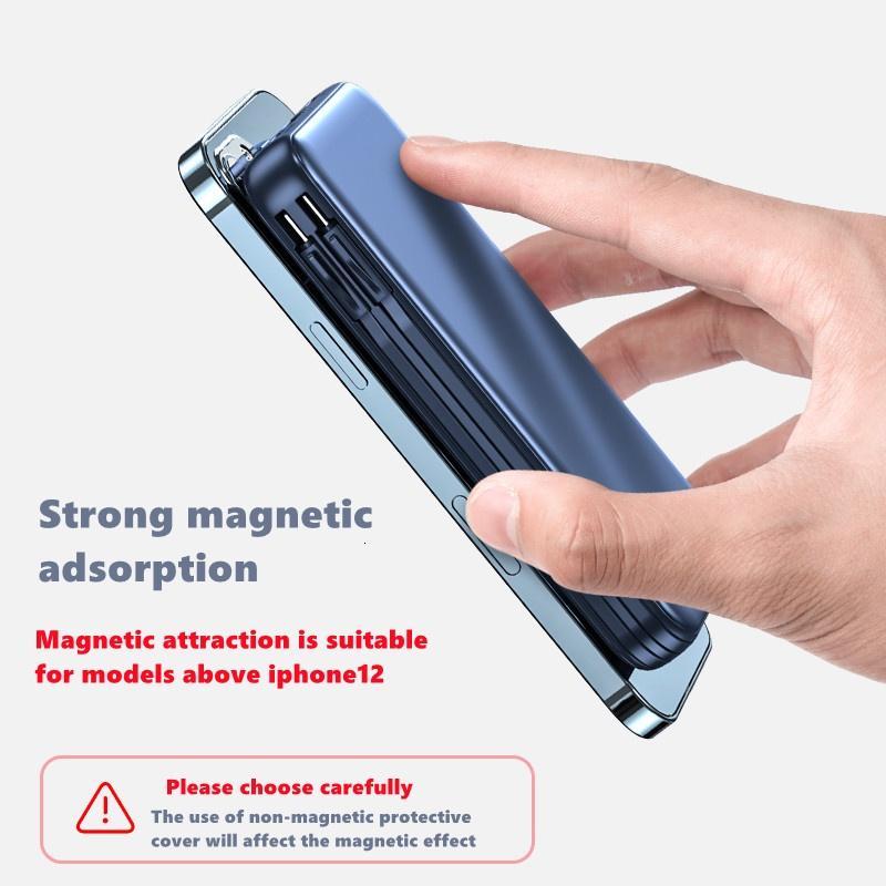 Bộ Sạc Dự Phòng Không Dây mini Từ Tính YM468 20000mAh Tiện Dụng