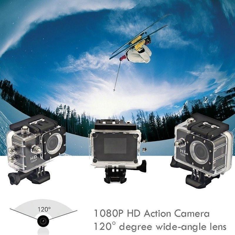 Camera hành động Ultra HD H9 4K WiFi 12MP 2 inch 30M chống nước Mũ bảo hiểm Pro 170 D Camera ghi hình xe đạp Camera thể thao
