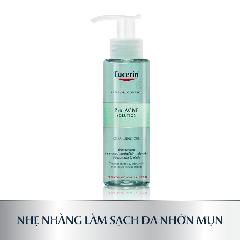 Gel rửa mặt giảm mụn Eucerin Pro Acne Cleansing Gel 200ml