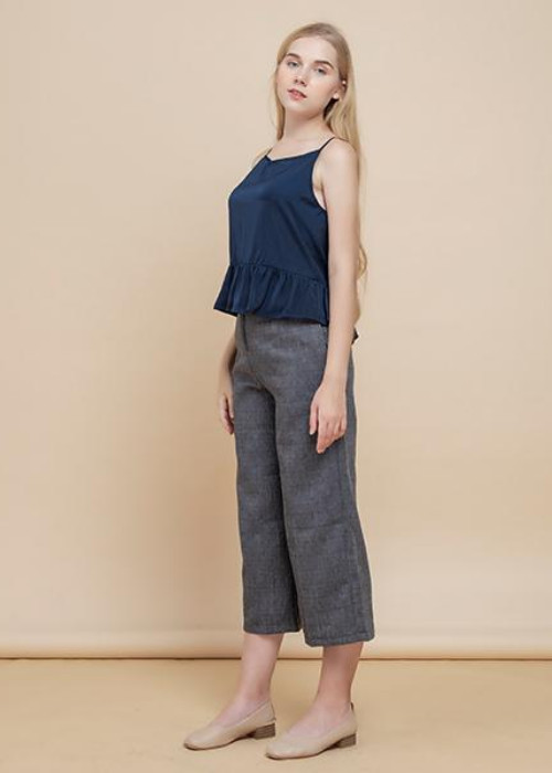 Áo hai dây nữ Callia String Blue cổ V