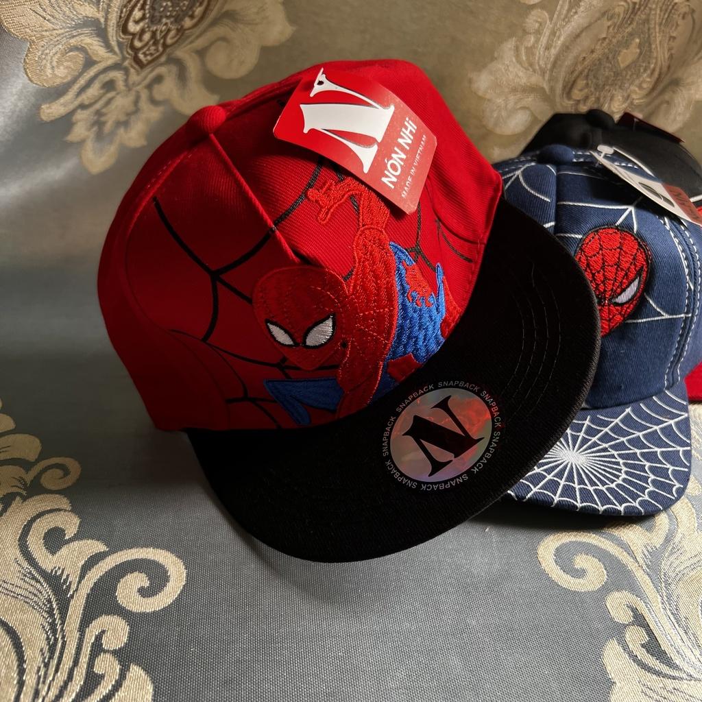 Mũ trẻ em spider man, Nón lưỡi trai họa tiết người nhện độc đáo dành cho bé trai - SUMO KIDS