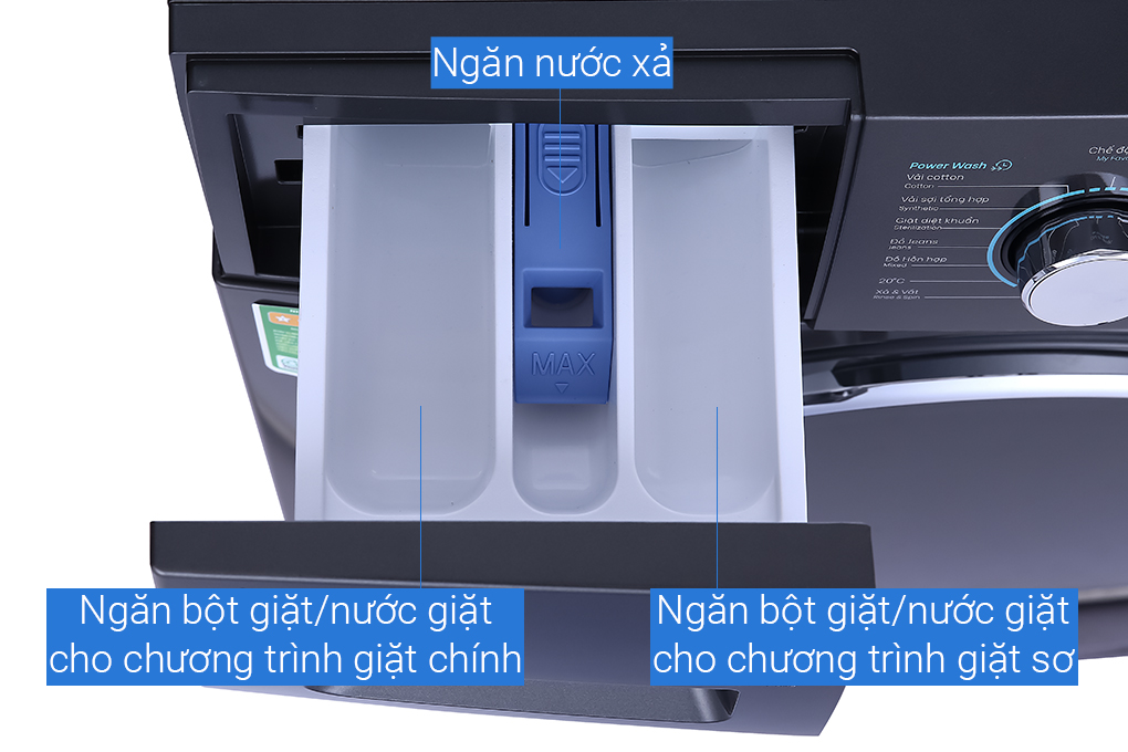 Máy giặt Casper Inverter 9.5 kg WF-95I140BGB - Hàng chính hãng