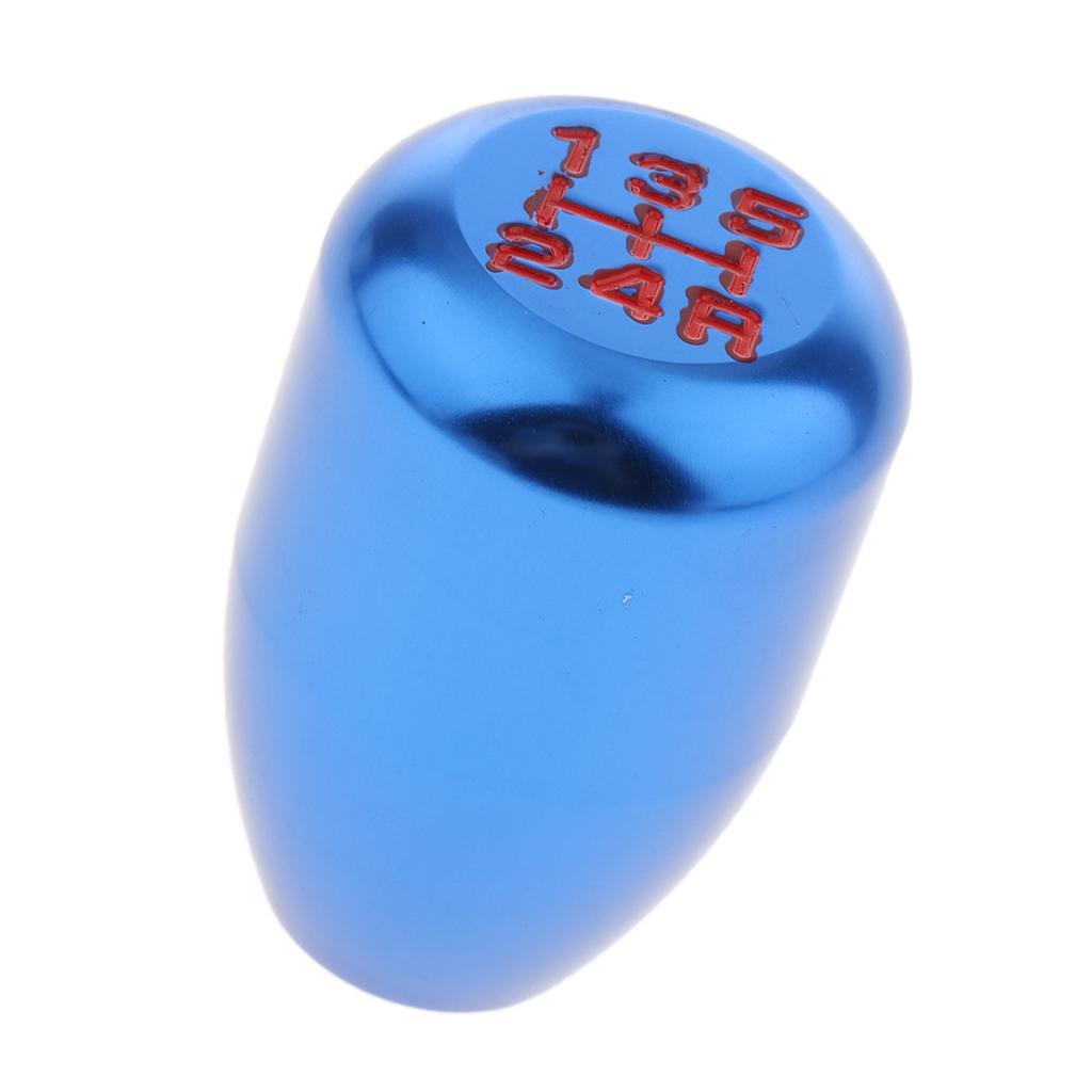Car CNC Manual 5 Speed Knob Shifter Lever with Adapter