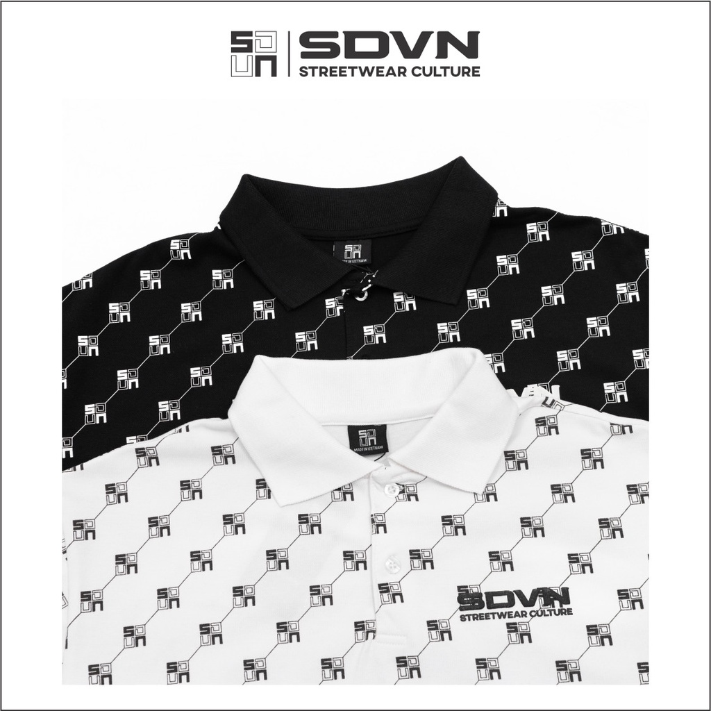 Áo Thun POLO Unisex Form Rộng - Brand Chính Hãng SDVN - LOGO