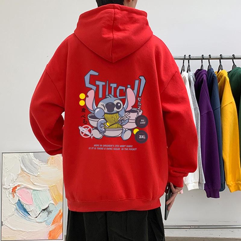 Áo hoodie nam nữ unisex cặp đôi sweater local brand hàn quốc cute khoác zip choàng cardigan chống nắng  LILO AND STITCH SamMy96 Shop