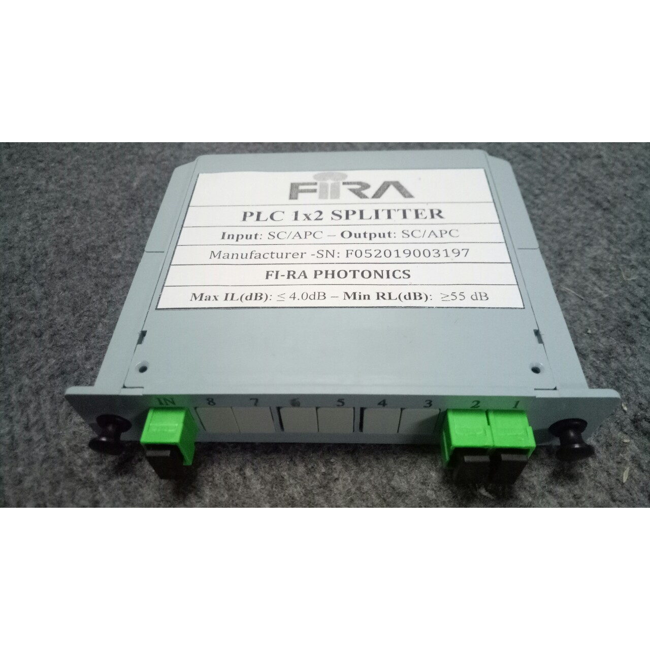 Bộ chia quang PLC 1*2 SC/APC dạng Box - Hàng Chính Hãng