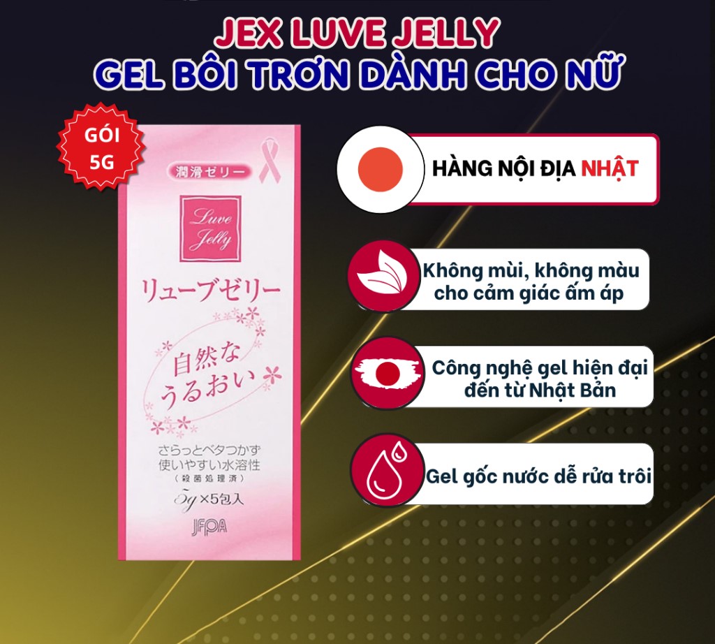 combo 3 gói GEL BÔI TRƠN NHẬT BẢN '(5g/gói)