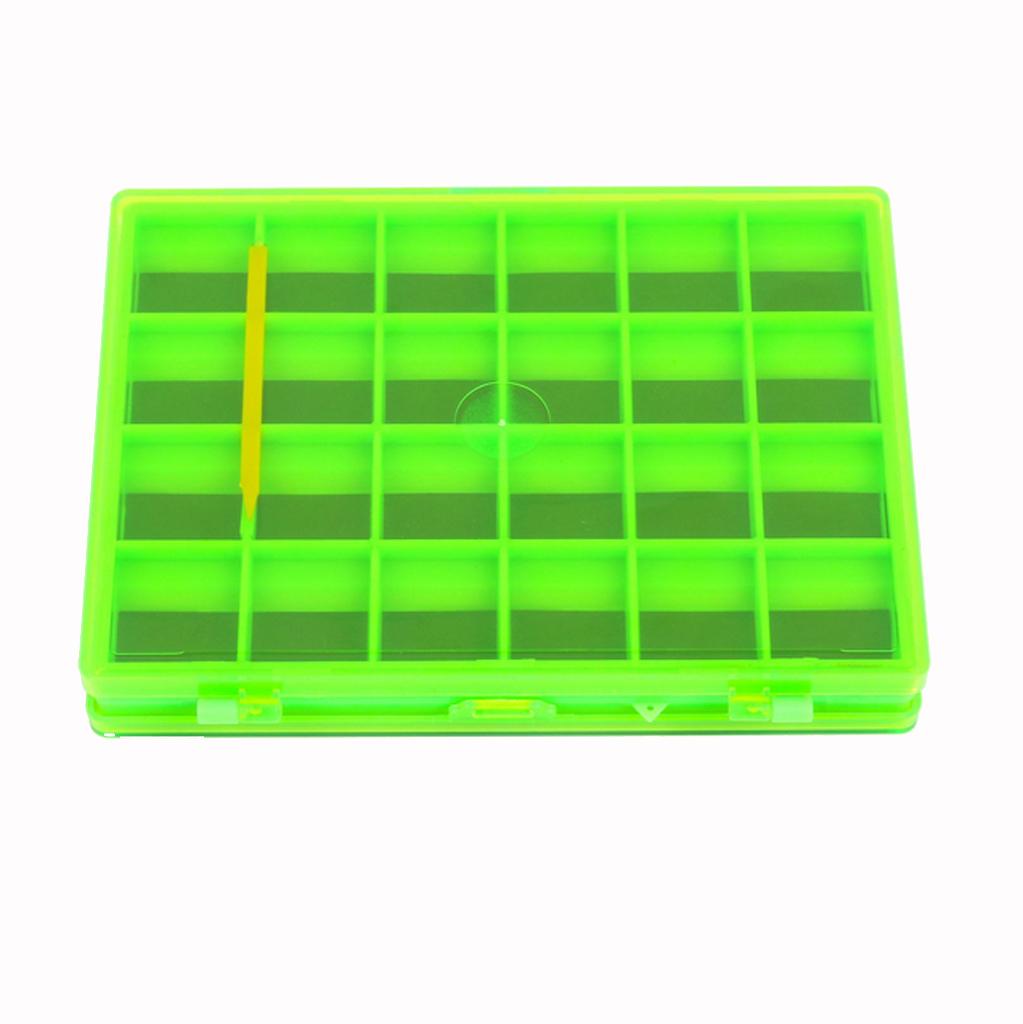 Double Side Magnetic Fly Fishing Box Hooks Storage Case Holder with 44 Compartments