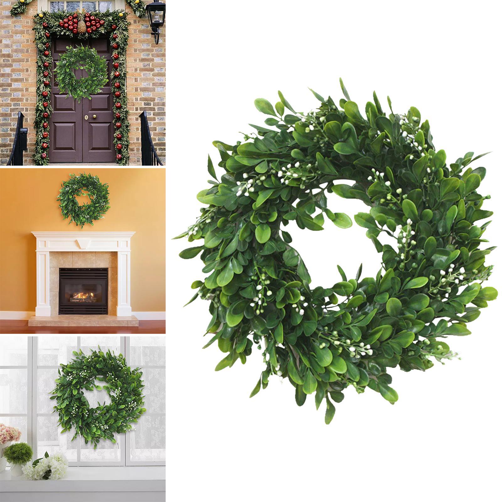 Artificial Garland Green Plant Door Wreath for Home Decor