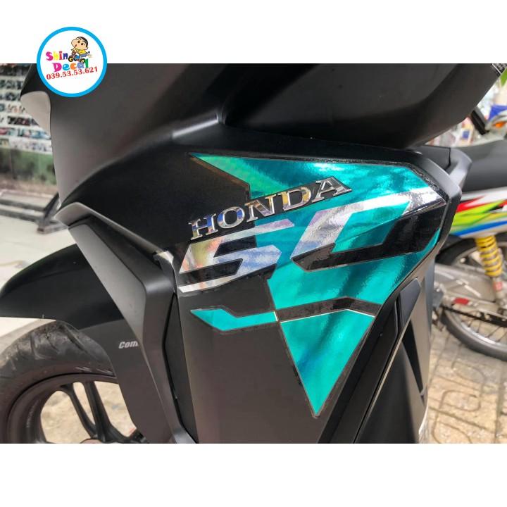 Tem xe vario 150 indo chất liệu Crom cao cấp