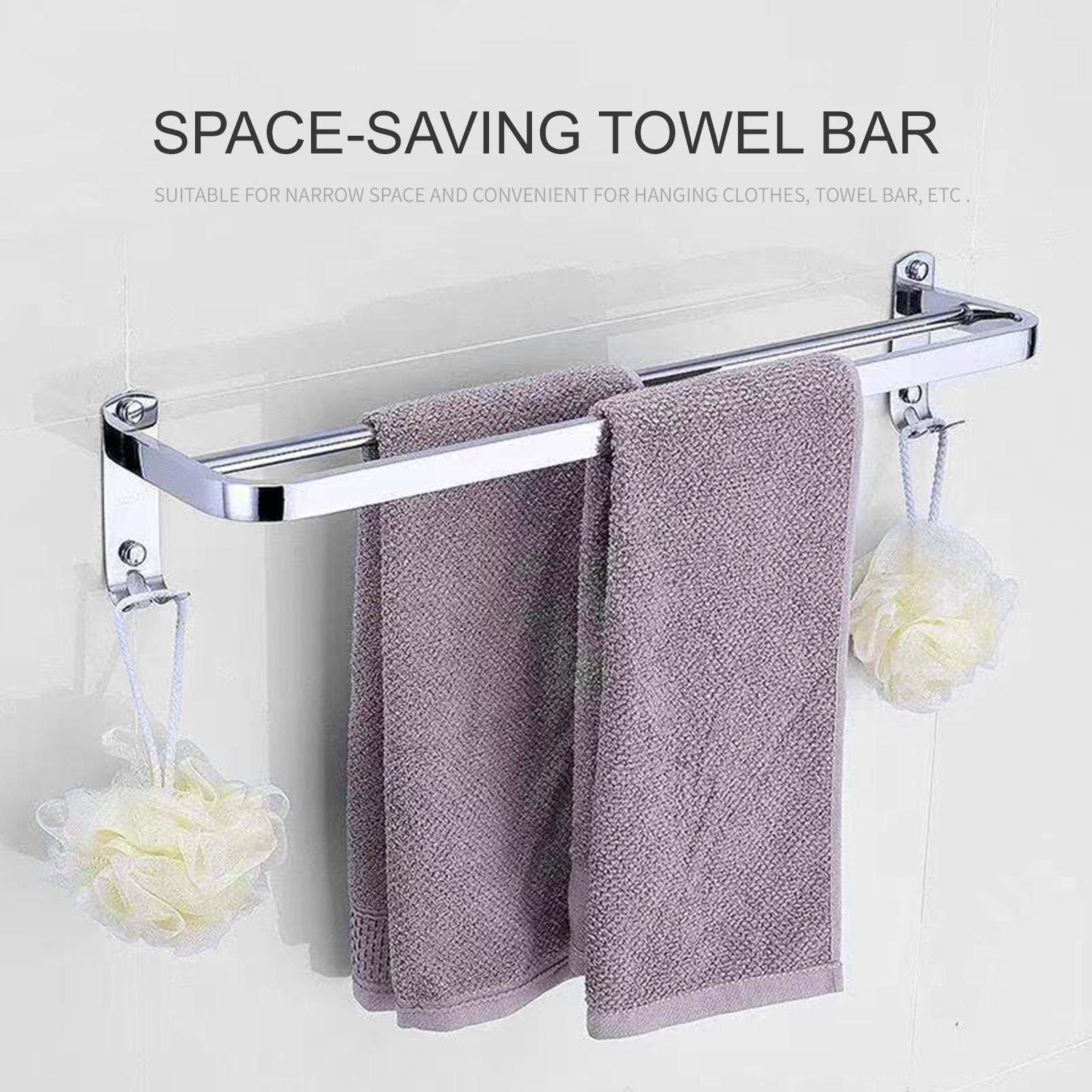 Giá để khăn tắm 2 thanh 23 inch, thanh treo khăn tắm treo tường