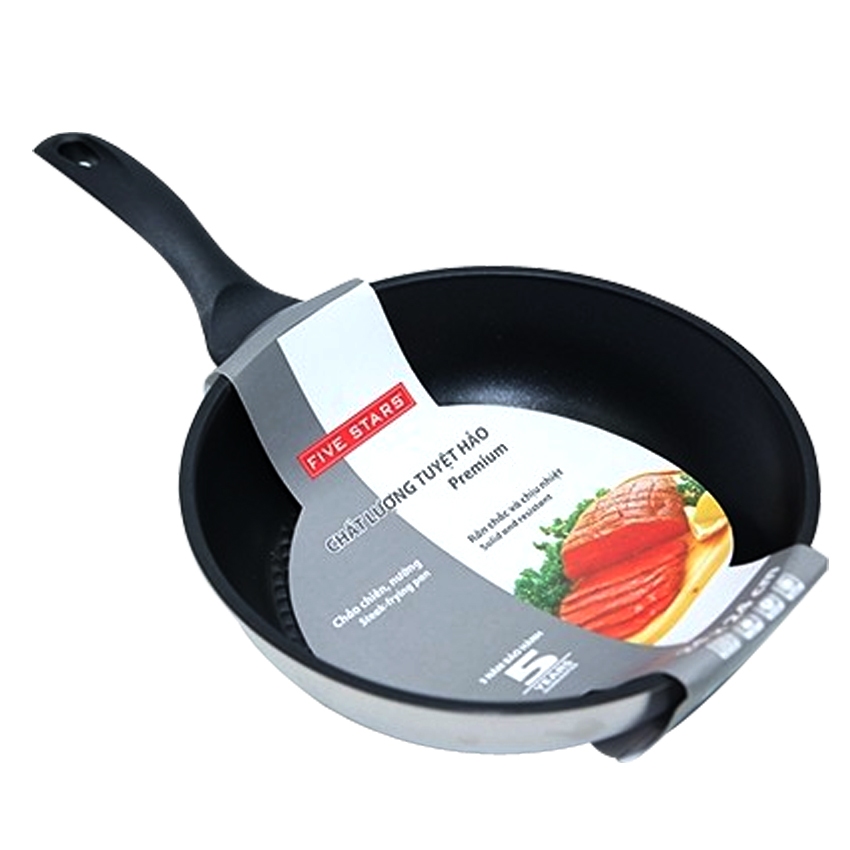 Bộ nồi xửng chảo chống dính cao cấp Fivestar 7 món 3 đáy từ , nắp kính