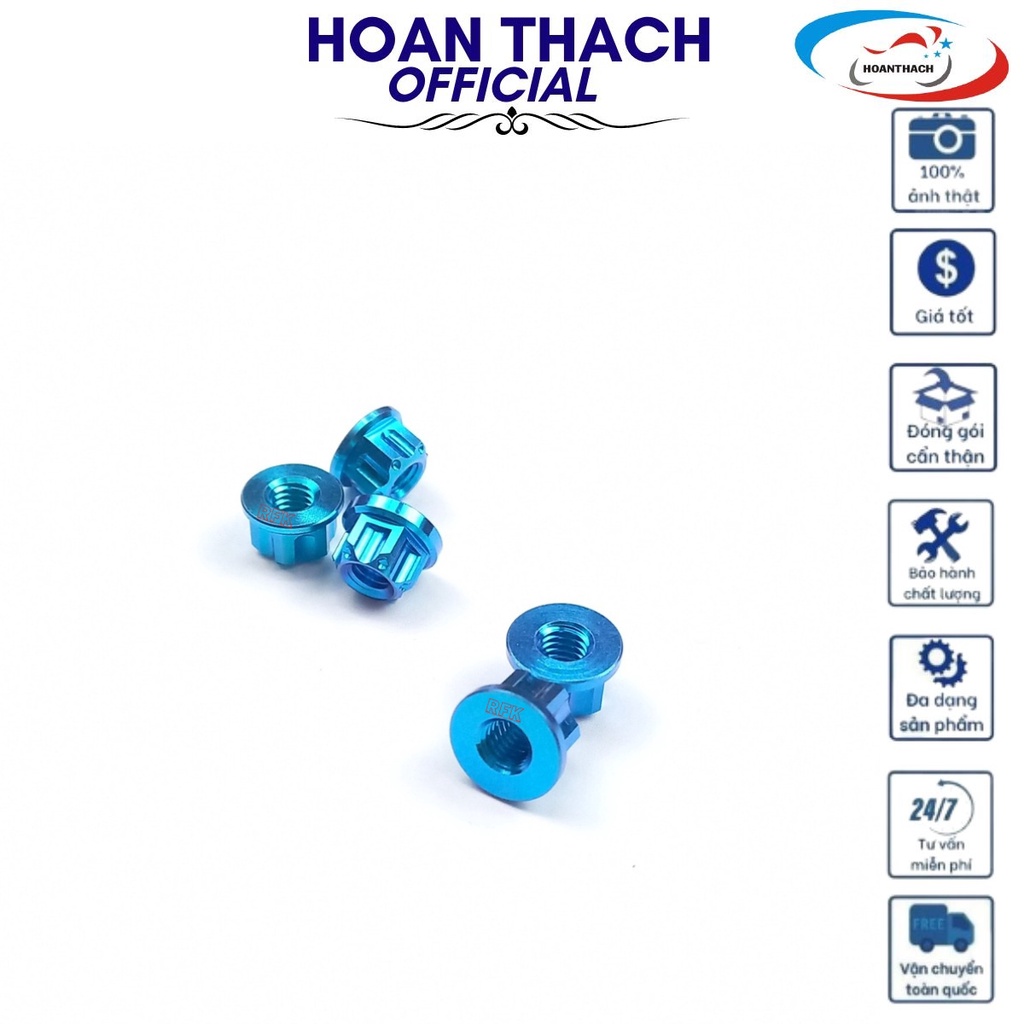 Ốc Tán 6Ly Gr5 Titan Màu Xanh Lục Bảo dùng cho nhiều dòng xe SP010423 (giá 1con)