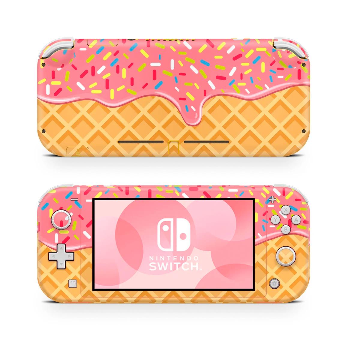 Skin decal dán Nintendo Switch Lite mẫu bánh kem (dễ dán, đã cắt sẵn)