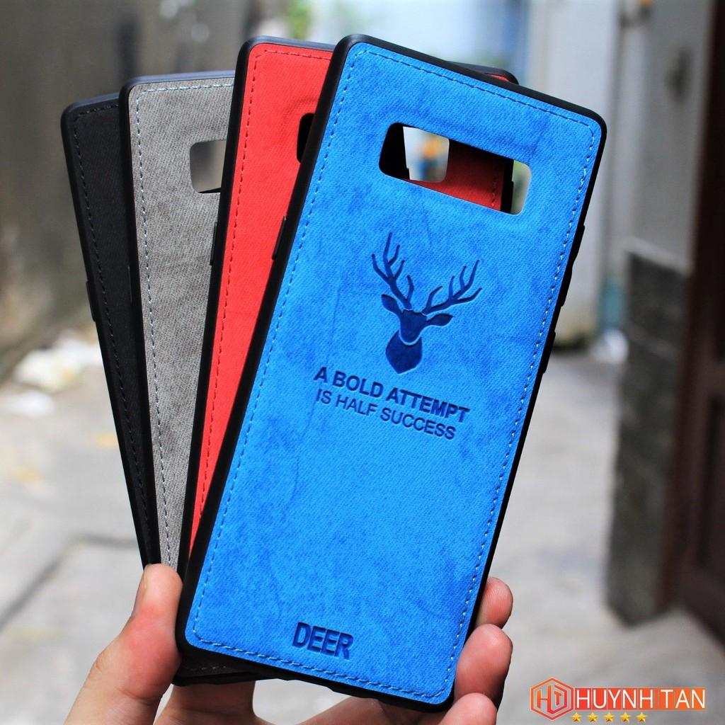 Ốp lưng note 8 chống bám vân tay hình Nai 3D nhiều màu sắc phụ kiện điện thoại huỳnh tân store