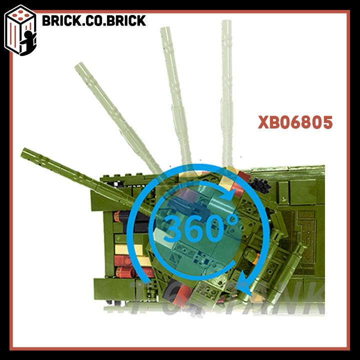 Mô Hình Lắp Ráp Thông minh Xe Tăng Chiến Đấu T64 XB06805