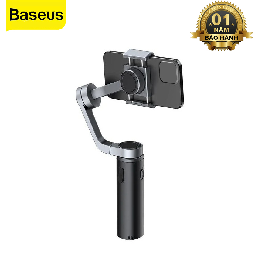 Tay Cầm Chống Rung Xếp Gọn Baseus Control Smartphone Handheld Folding Gimbal Stabilizer (330g, 4500mAh, Bluetooth 4.0, Type C) - Hàng Chính Hãng