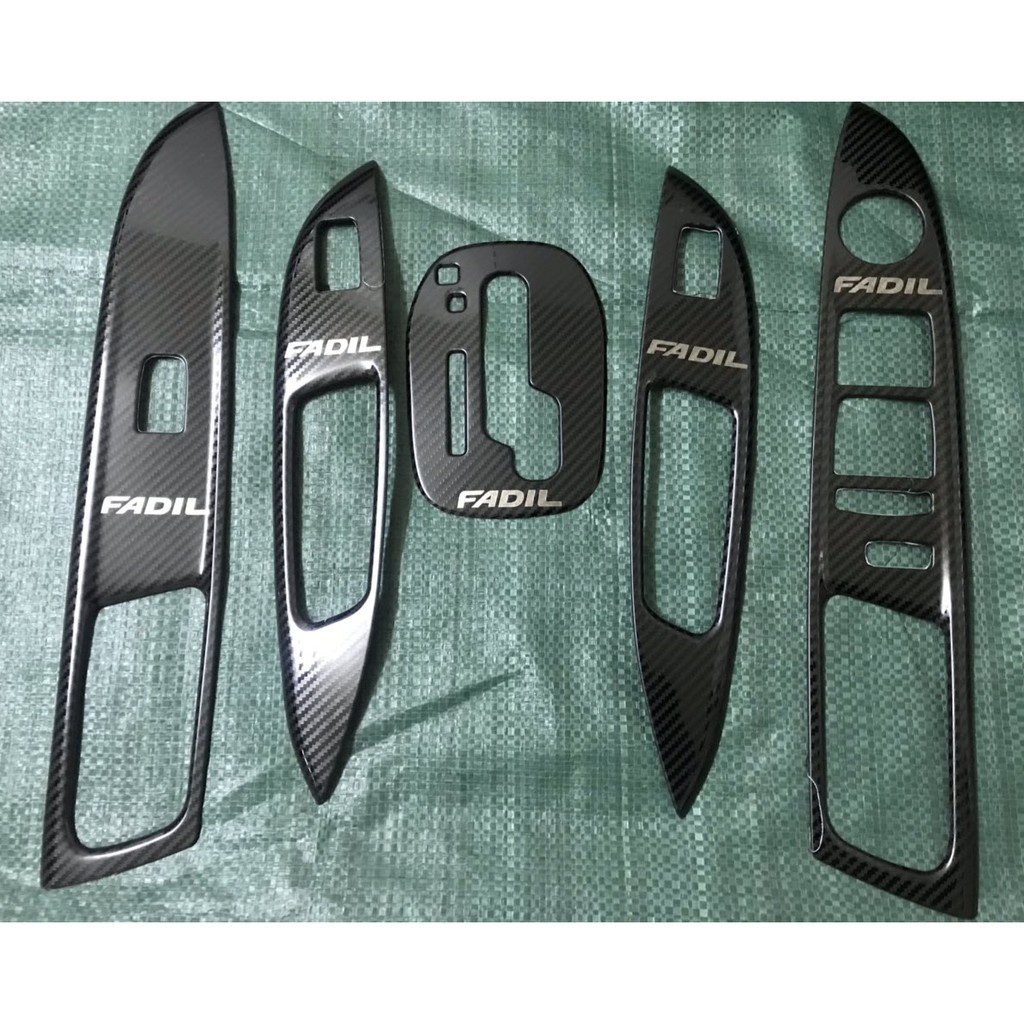 Ốp nội thất CARBON xe Vinfast Fadil 2019 - 2023, vân cacbon kim loại cao cấp