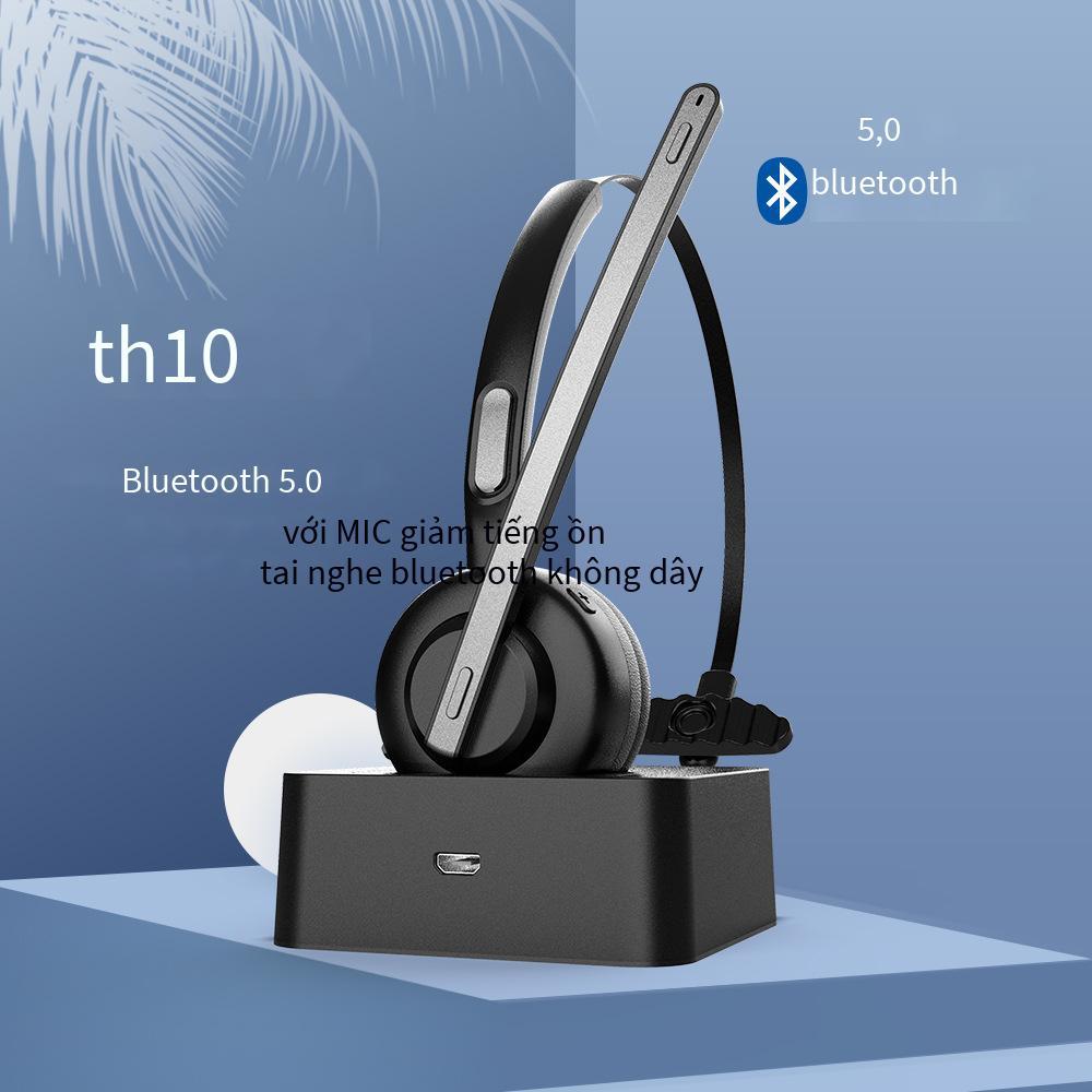 Tai nghe bluetooth 5.0 không dây kiểu mới nhất máy tính gắn trên đầu tai nghe đa năng giảm tiếng ồn dịch vụ khách hàng doanh nghiệp tai nghe tai nghe giao thông