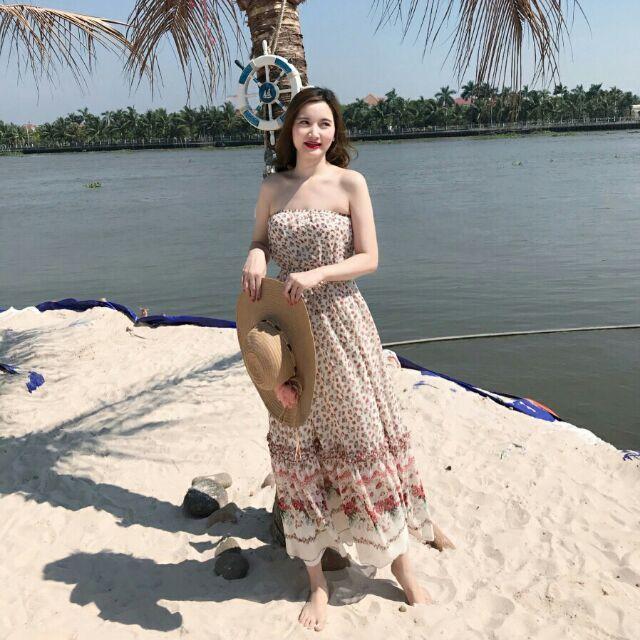 ĐẦM MAXI CUP NGỰC HOA NHÍ NGỌT NGÀO