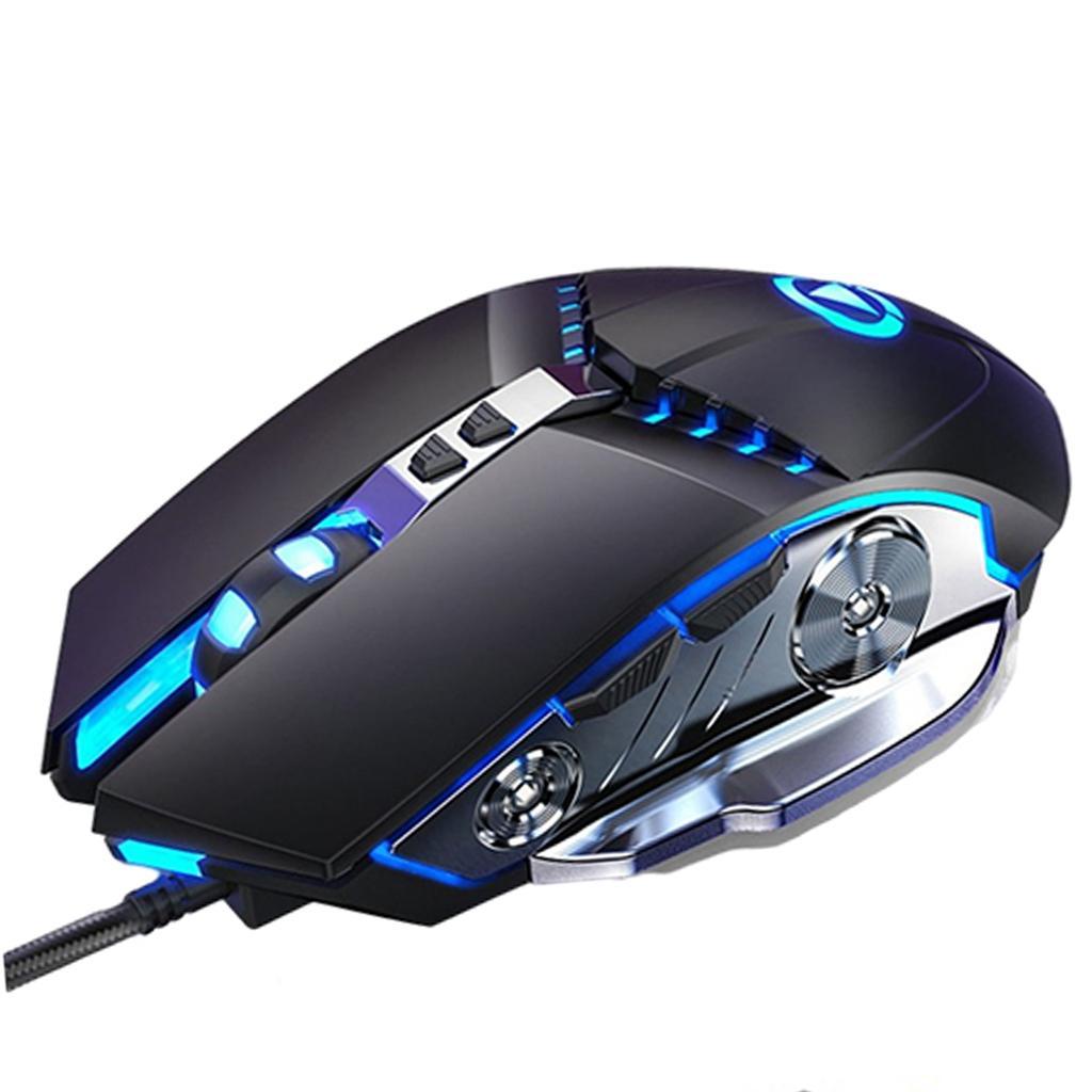 Wired Gaming Keyboard and Mouse 3200 DPI for Windows PC Gamers Set A