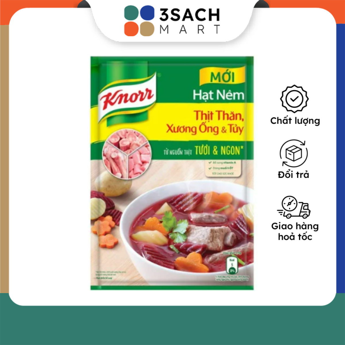 Hạt Nêm Từ Thịt Knorr (Gói 220Gr)