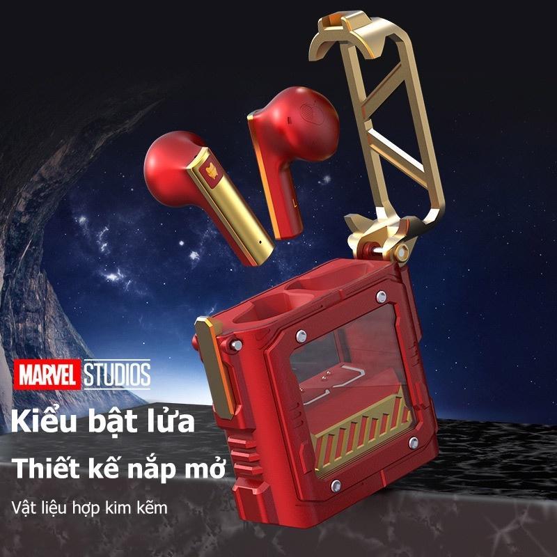 Marvel BTMV08 Iron Man Black Panther Captain America Tai nghe Bluetooth không dây TWS 5.3 Đồng thương hiệu Tai nghe Bluetooth cảm ứng Tai nghe