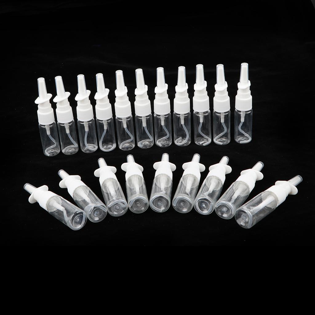 40 Pieces Empty Pump Nose 15ml 30ml Nasal Spray Bottles Perfumes Travel