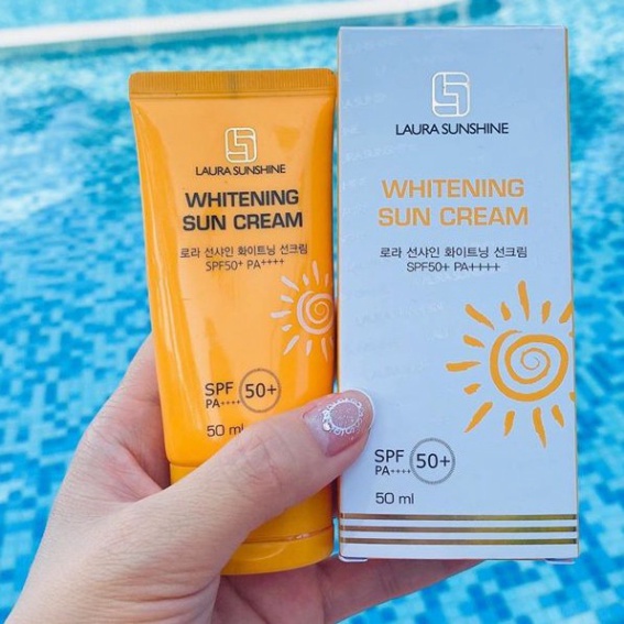 Kem chống nắng trắng da Nhật Kim Anh - Laura Sunshine Whitening Sun Cream SPF50+ PA+++ 50ml