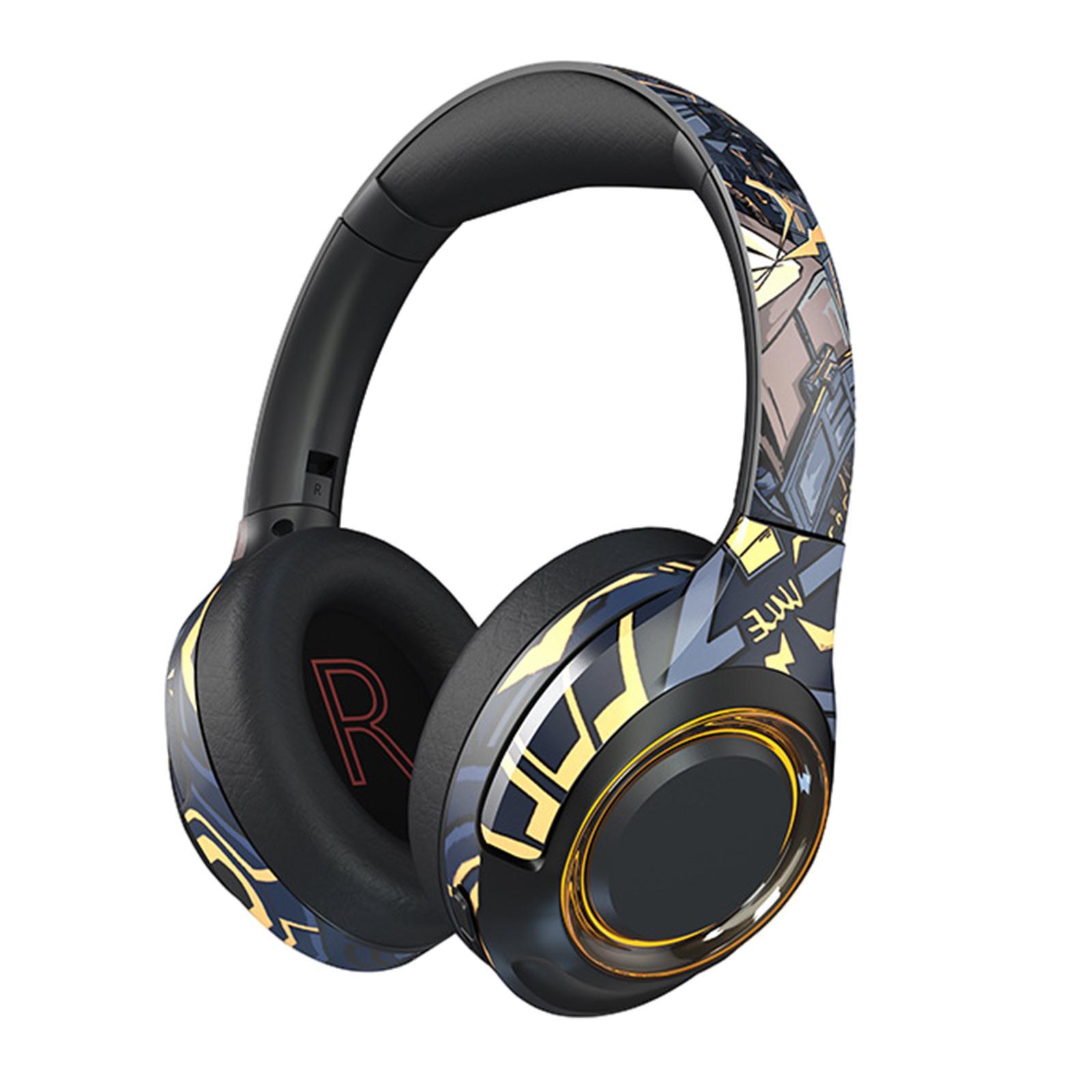 Wireless Bluetooth Headset HiFi Bass with Detachable Mic for Xbox PC
