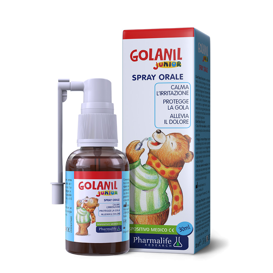 GOLANIL JUNIOR – XỊT HỌNG TỪ THẢO DƯỢC CHUẨN HÓA CHÂU ÂU GIÚP GIẢM HO – THÔNG HỌNG TỨC THÌ CHO TRẺ