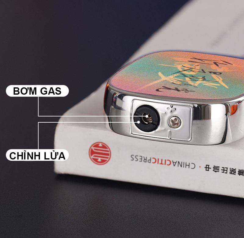 Bật Lửa Khè Phản Quang 3D Siêu Đẹp - Xài Gas