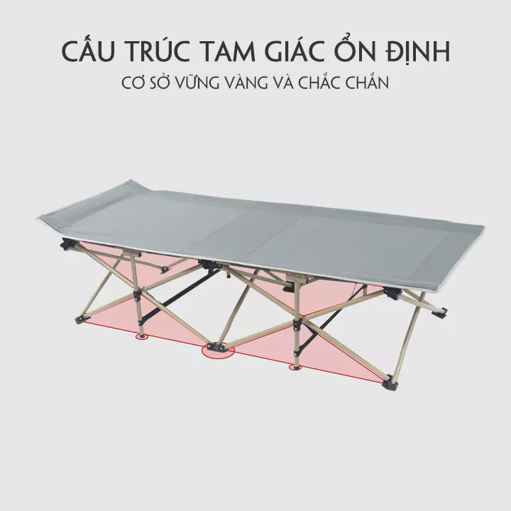 Giường xếp văn phòng ngủ trưa gấp gọn 67x180cm - giường ngủ trưa văn phòng gấp gọn