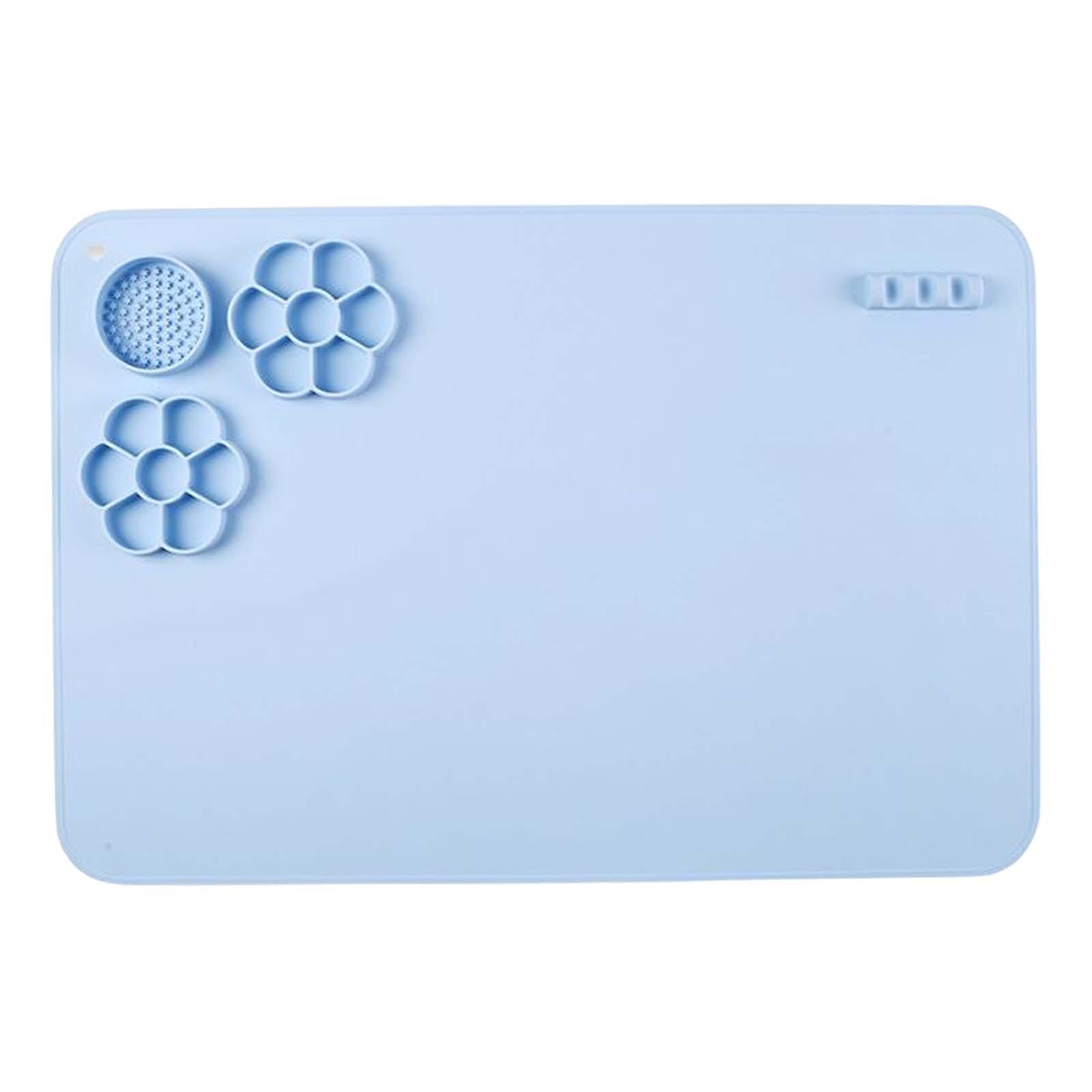 Silicone Mat for Resin Casting Silicone Craft Mat Brush Rack Epoxy Making Tool Handmade Washable Silicone Painting Mat for Painting Crafting