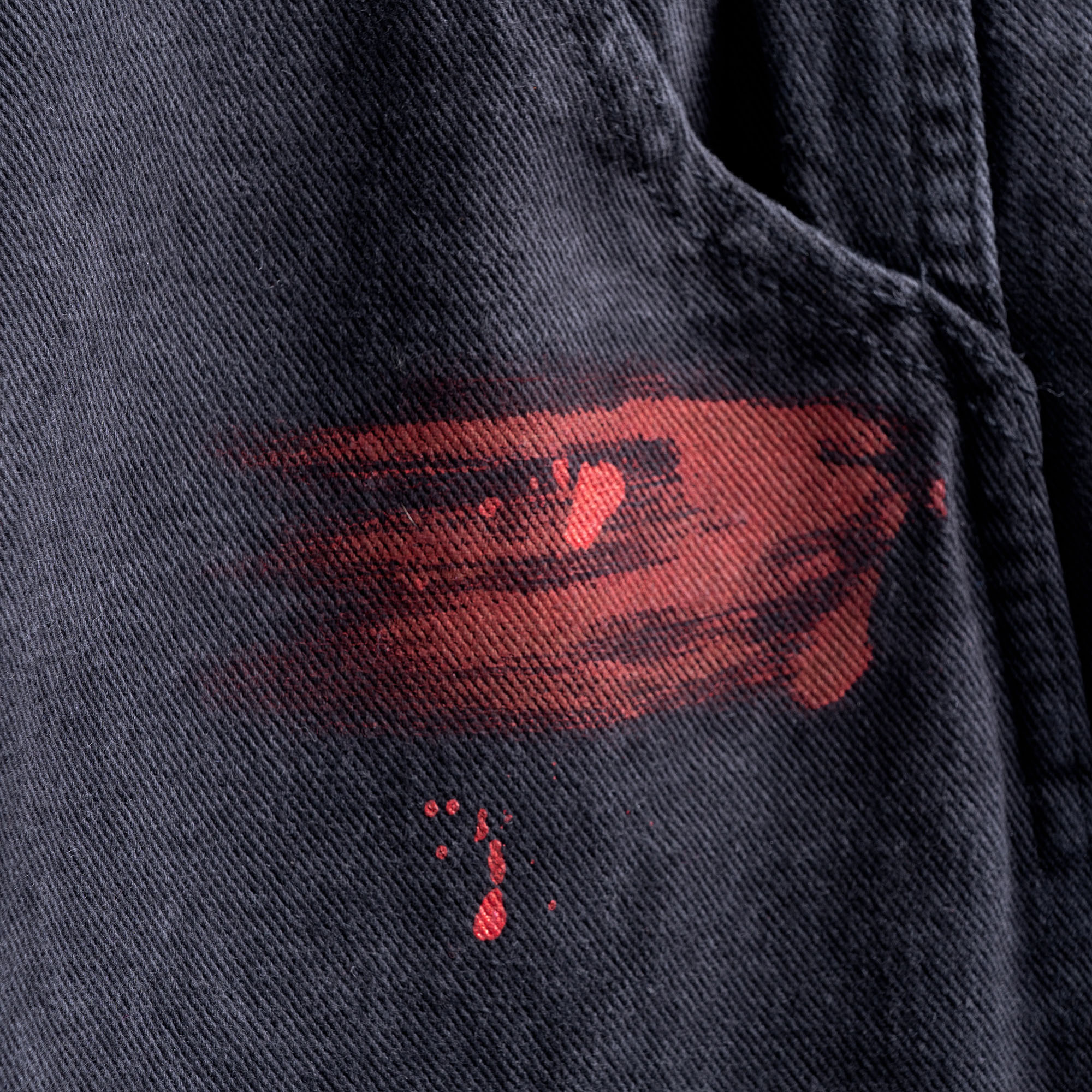 Quần DirtyCoins Splatter Cargo Pants - Black