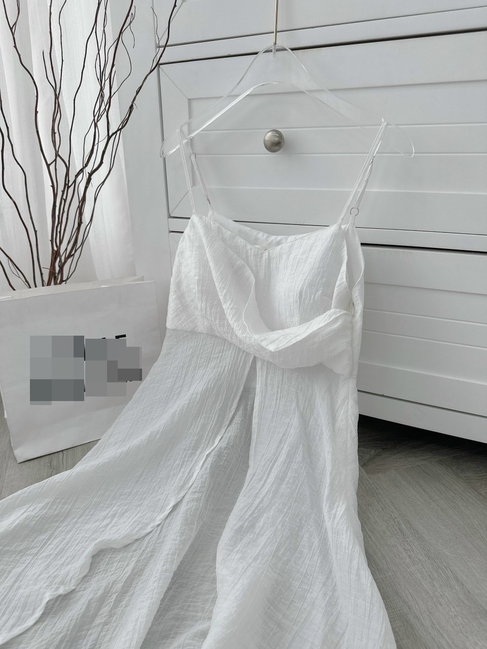 ÁO CROPTOP TÀ DÀI MIDI SUÔNG TRƠN 2 DÂY XẺ TÀ ĐI BIỂN ĐI TIỆC DẠO PHỐ