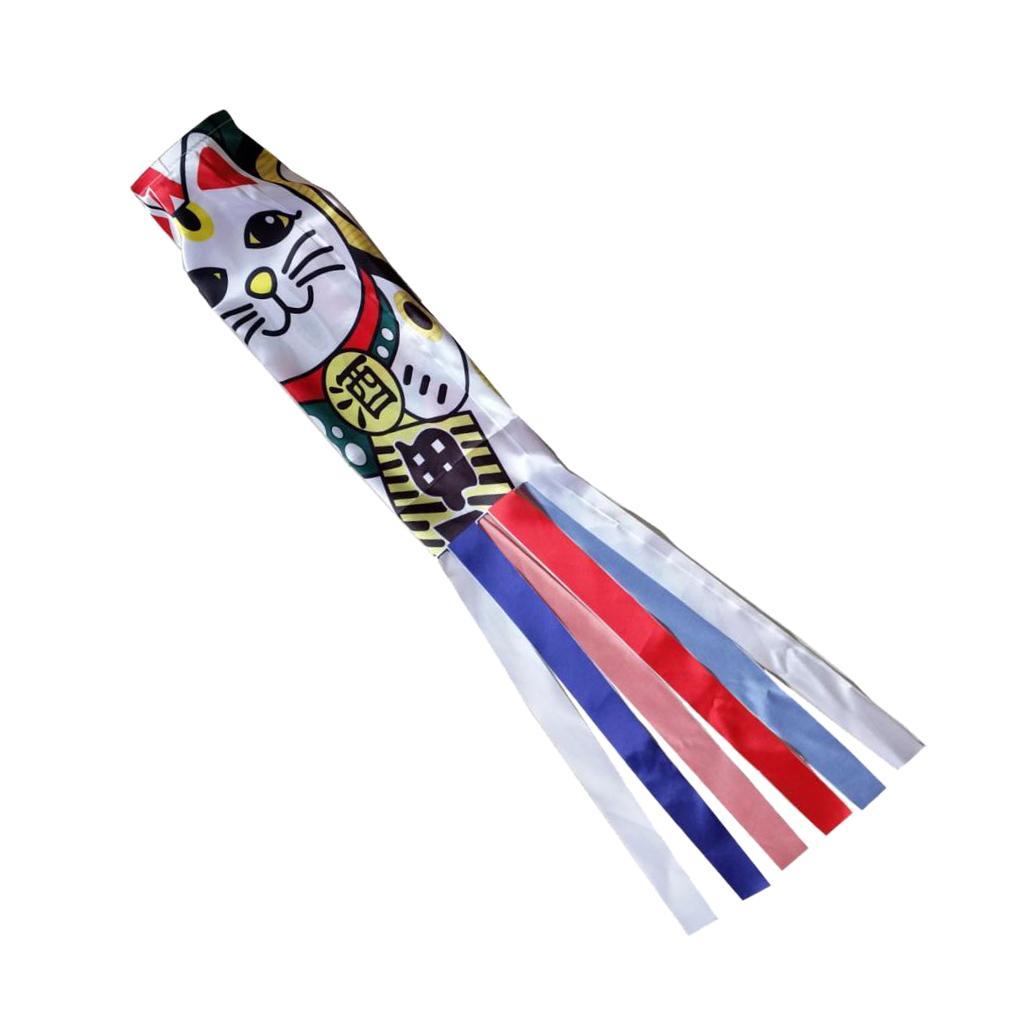 2Pcs Japanese Windsock Carp Flag Koinobori Sailfish Streamer Wave Kit 70cm