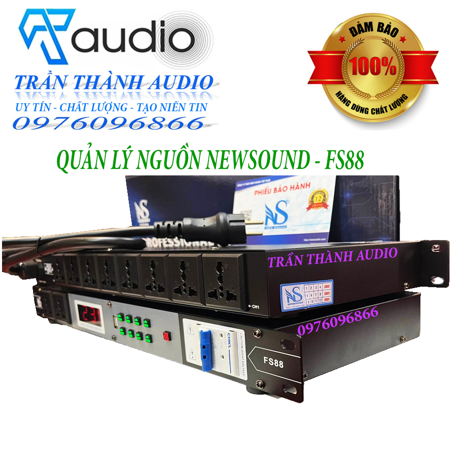 Quản lý nguồn dàn âm thanh gia đình NEWSOUND FS88 hàng chính hãng nhập khẩu 2023 có chế độ lọc nguồn quản lý nguồn âm thanh 8 chân cắm