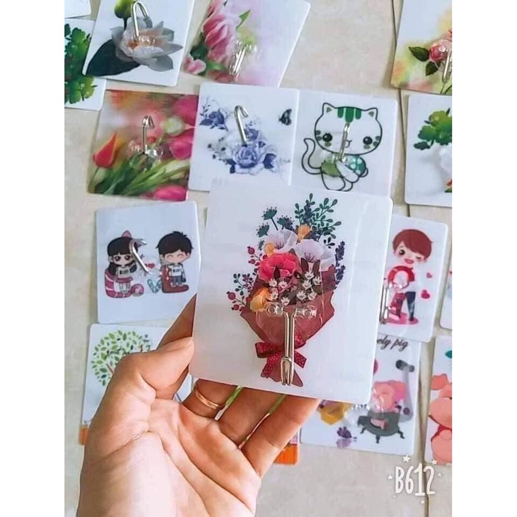 Sỉ 100 Móc Dán Tường 3D Nhiều Mẫu Mã