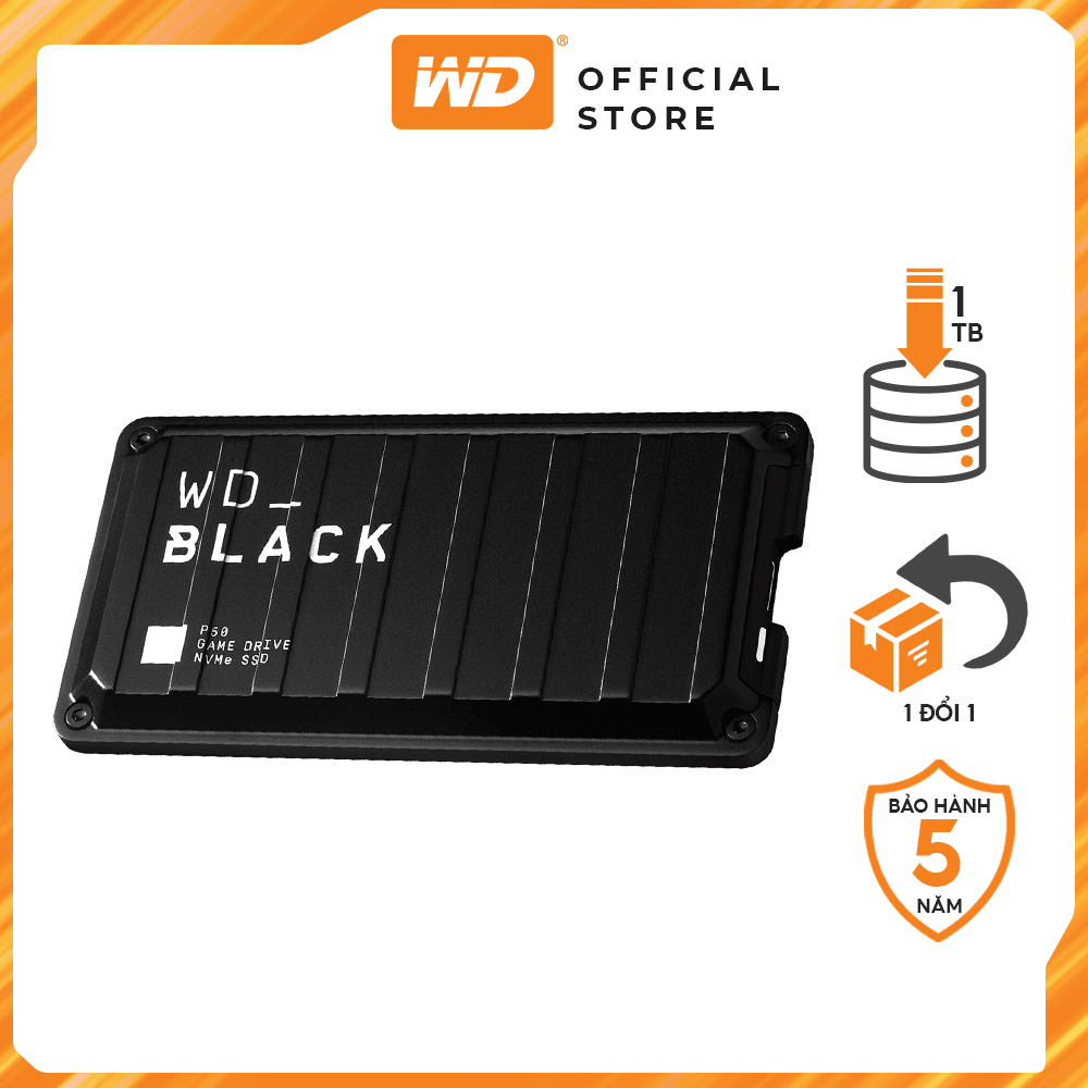 Ổ cứng di động WD Black P50 Game Drive SSD Hàng Chính Hãng