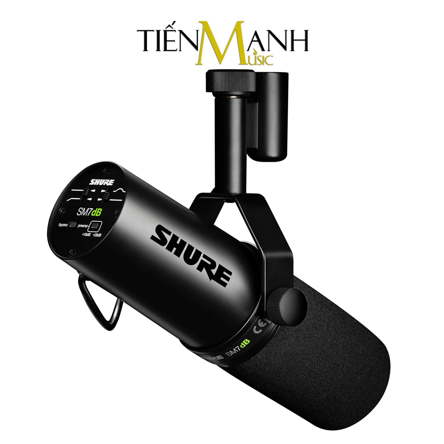Micro Thu Âm Vocal Shure SM7dB Tích Hợp Preamp - Mic Podcast Dynamic Microphone Hàng Chính Hãng