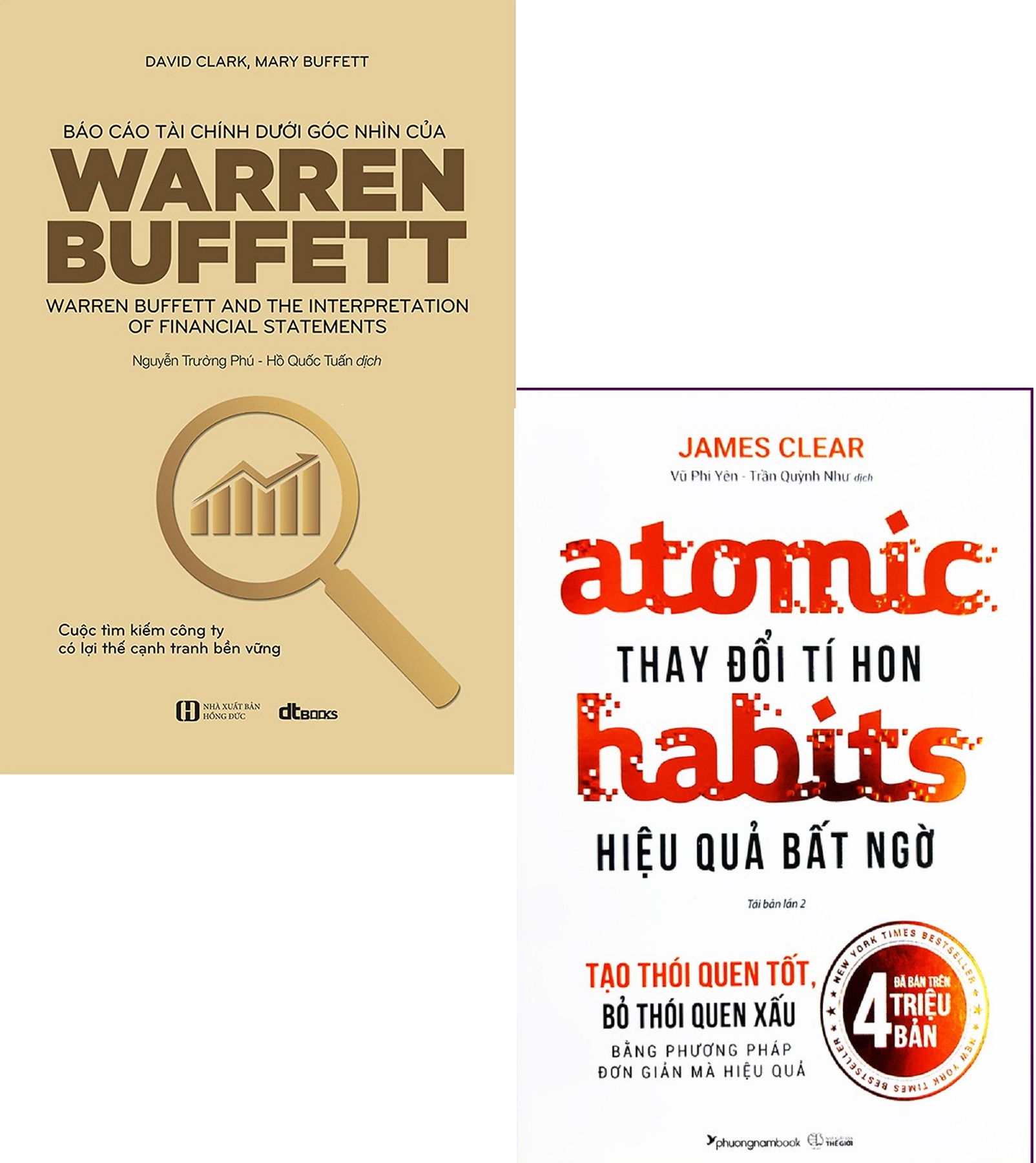 Combo Báo Cáo Tài Chính Dưới Góc Nhìn Của Warren Buffett + Atomic Habits - Thay Đổi Tí Hon Hiệu Quả Bất Ngờ