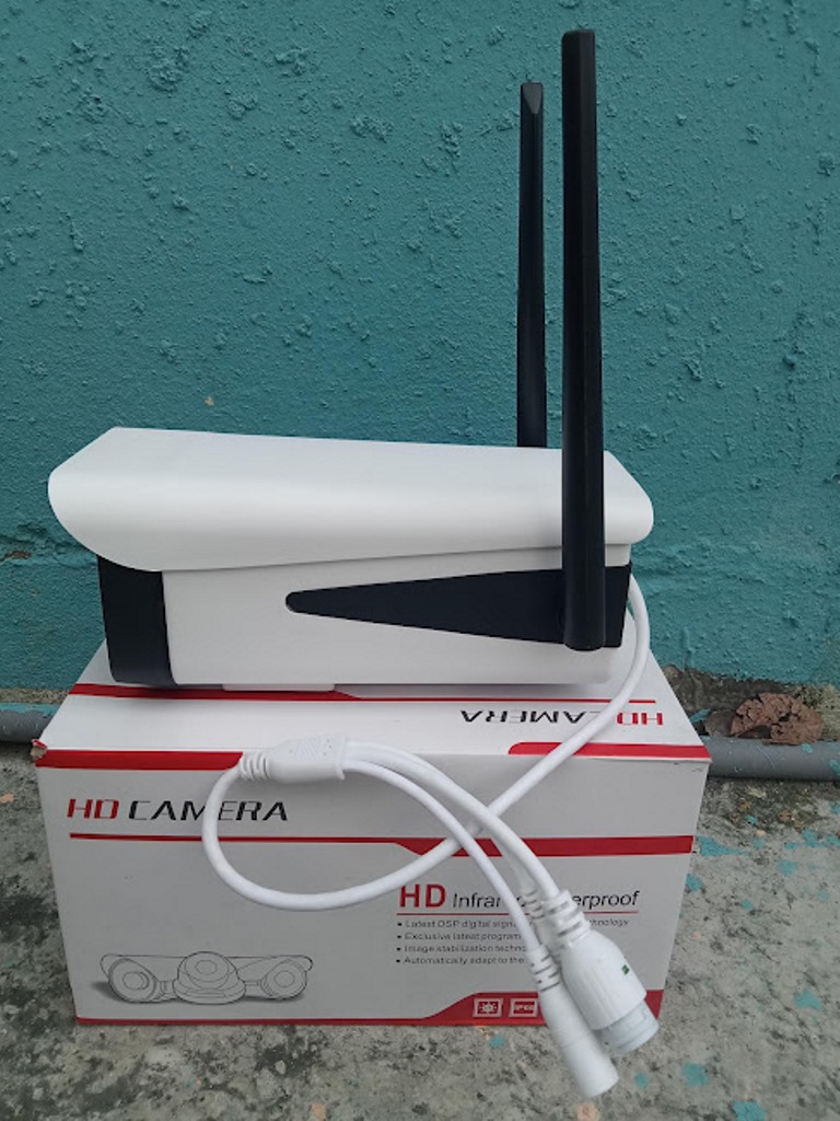 Camera IP Wifi 3.0Mps Thân Ngoài Trời Chống Nước 8 LED