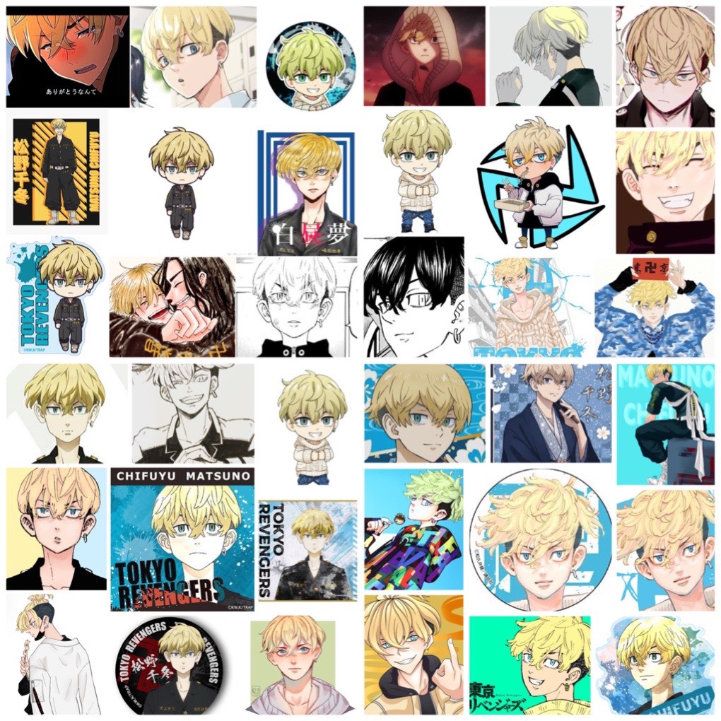 Set 30 Sticker Chifuyu Matsuno-Tokyo Revengers