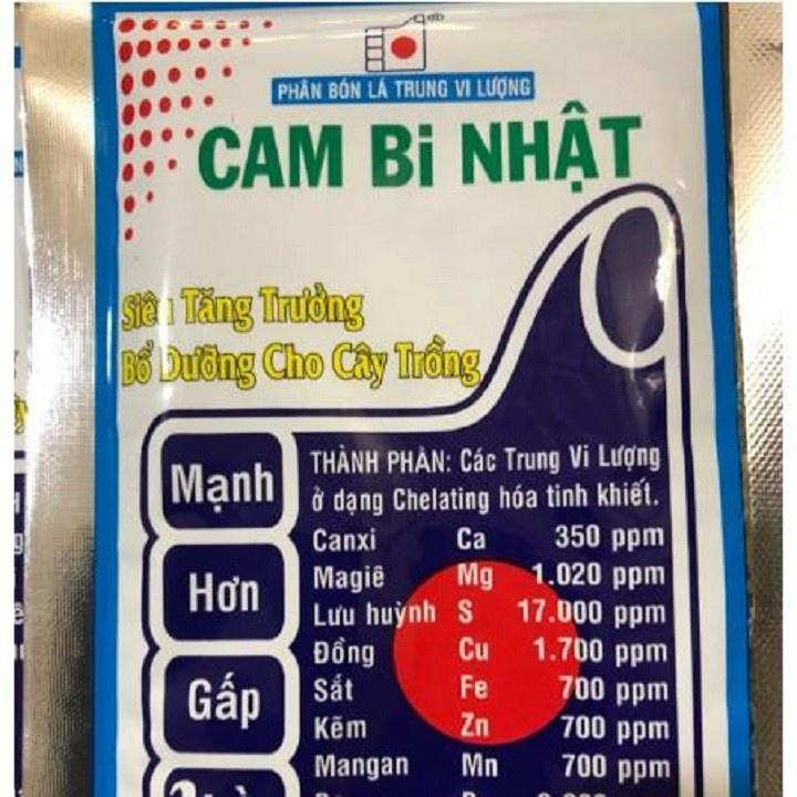 Phân bón lá bổ sung trung vi lượng Cam bi nhật siêu tăng trưởng bổ dưỡng cho cây trồng gói 40g