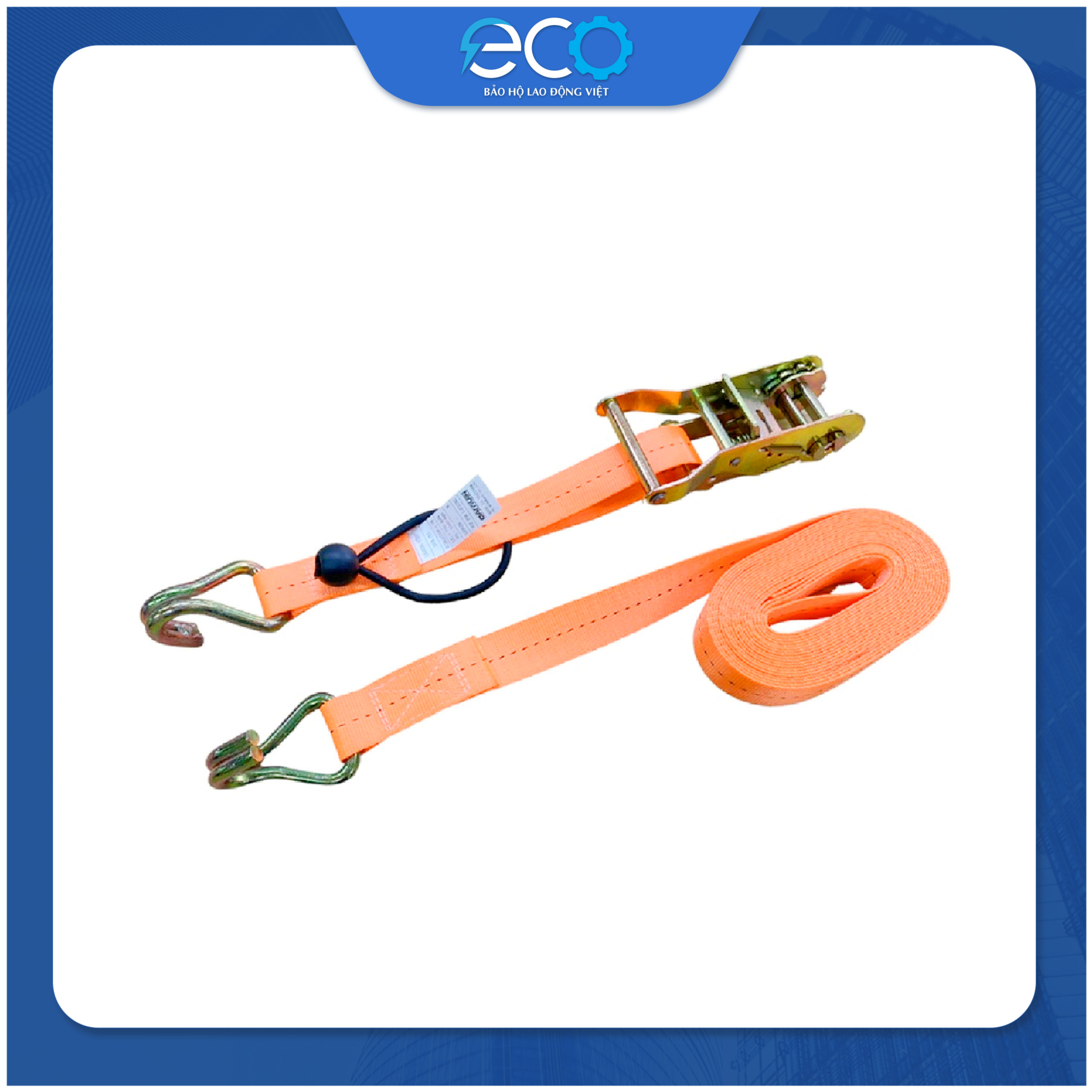 Dây chằng hàng tăng đơ móc J DARAVIN Bản 25mm chất liệu 100% Polyester siêu bền