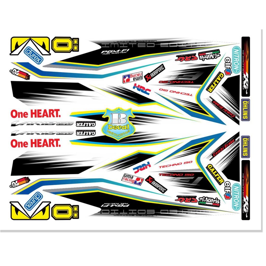 Tem rời dành cho vario 150 FI trắng